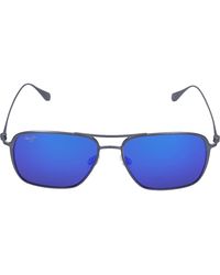 Maui Jim Sunglasses Aviator Beaches 27a Titan Gray - Blue