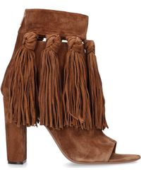Chloé Ankle Boots Suede - Brown