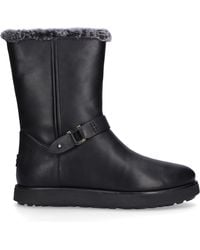 ugg black heel boots