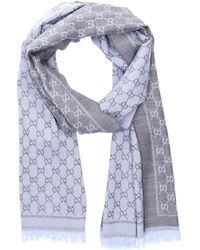 light grey gucci scarf