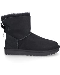 UGG Classic Gem Faux Fur Lined Mini Boot In Black At Nordstrom Rack | Lyst