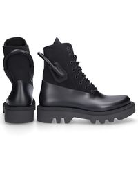 Givenchy Leather Terra Lace-up Combat Boots in Black for Men - Lyst