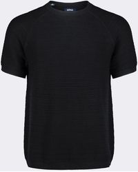 Buffalo David Bitton - Buffalo Jeans Wipped Textured Knit Short-Sleeve Crewneck Sweater - Lyst