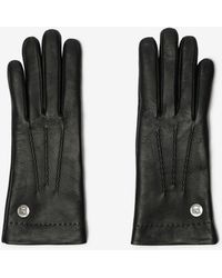 Burberry - Leather Gloves - Lyst