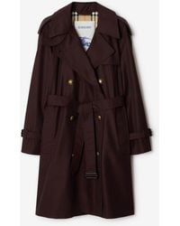 Burberry - Mid-Length Gabardine Castleford Trench Coat - Lyst