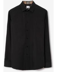 Burberry - Classic Fit Stretch Cotton Shirt - Lyst