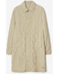 Burberry - Mid-length Quilted Nylon Car Coat - Lyst