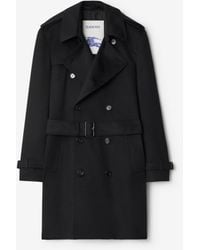 Burberry - Mid-Length Cashmere Trench Coat - Lyst