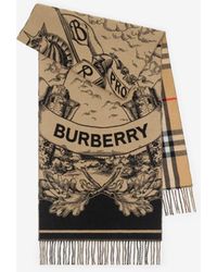 Burberry - Ekd Cashmere Reversible Scarf - Lyst