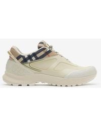 Burberry - Check And Mesh Discover Sneakers​ - Lyst