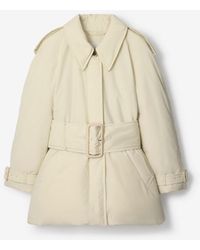 Burberry - Belted Berryhill Padded Car Coat - Lyst