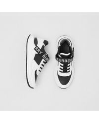 Burberry Ronnie Trainers In White Leather
