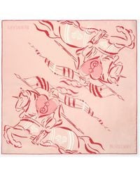 Burberry - Heart Knight Silk Scarf - Lyst