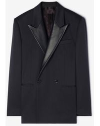 Burberry - Grain De Poudre Wool Tuxedo Jacket - Lyst