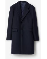 Burberry - Wool Tailored Coat - Lyst