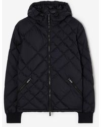 Burberry - Check-Stitch Nylon Doversgreen Puffer Jacket - Lyst