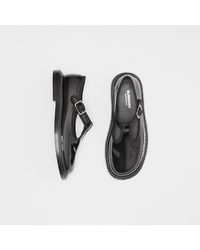 Burberry Patent Leather T-bar Shoes - Black
