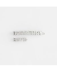 Burberry Palladium-plated Logo And Love Hair Clips - Multicolour