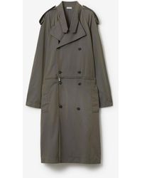 Burberry - Cotton Linen Trench Dress - Lyst
