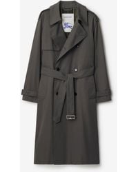 Burberry - Long Gabardine Trench Coat - Lyst