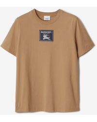 Burberry Prorsum Label Cotton T-shirt - Natural