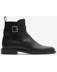 Burberry - Leather Manor Jodhpur Boots - Lyst