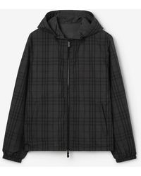Burberry - Reversible Check Newport Hooded Jacket - Lyst