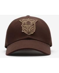 Burberry - Thistle Shield Gabardine Baseball Cap - Lyst