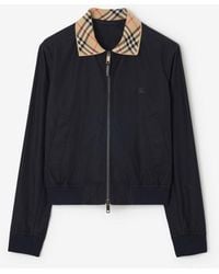 Burberry - Gabardine Glenfields Harrington Jacket - Lyst