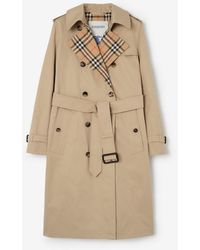 Burberry - Long Gabardine Lakefield Trench Coat - Lyst
