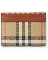 Burberry - Check Card Case - Lyst