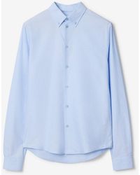 Burberry - Slim Fit Cotton Oxford Shirt - Lyst