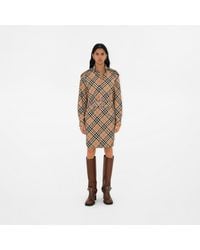 BURBERRY★素敵！KELSY BROWN CHECK COTTON BELTED DRESS NWT BURBERRY KELSY BROWN CHECK COTTON BELTED DRESS US 8 $780