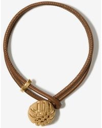 Burberry - Leather Check Granulation Bracelet​ - Lyst