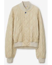 Burberry - Quilted Nylon Bomber Jacket - Lyst