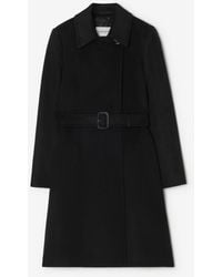Burberry - Wool Cashmere Tailored Coat - Lyst