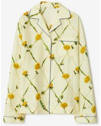 Burberry - Dandelion Silk Pyjama Shirt - Lyst
