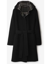 Burberry - Mid-Length Reversible Wool Car Coat - Lyst