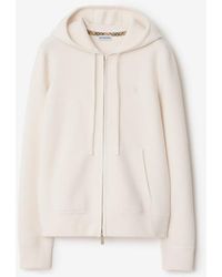 Burberry - Cashmere Blend Zip Hoodie - Lyst