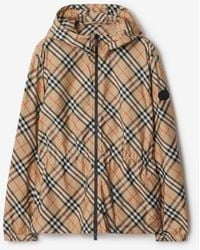Burberry - Check Lightweight Jacket - Lyst