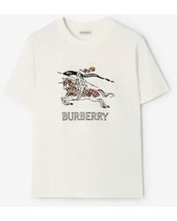 Burberry - Ekd Sketch Cotton T-Shirt - Lyst