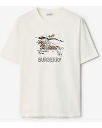 Burberry - Ekd Sketch Cotton T-Shirt - Lyst