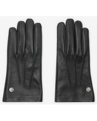 Burberry - Leather Gloves - Lyst