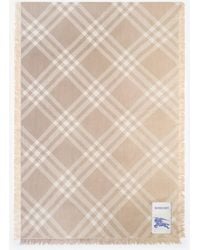 Burberry - Gradient Check Wool Silk Scarf - Lyst