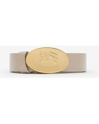 Burberry - Reversible Leather Oval Knight Stamp Belt​ - Lyst