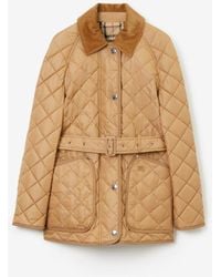 Burberry - Quilted Nylon Barn Jacket - Lyst