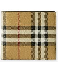 Burberry - Check Bifold Coin Wallet - Lyst
