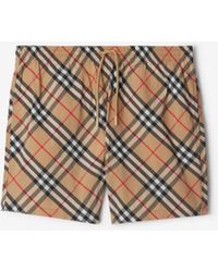 Burberry - Classics Check Swim Shorts - Lyst