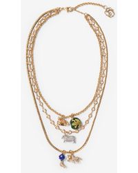 Burberry - Charm Triple Layer Necklace​ - Lyst