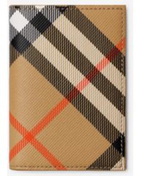 Burberry - Check Folding Card Case - Lyst
